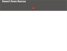 Tablet Screenshot of desertpawsrescue.org